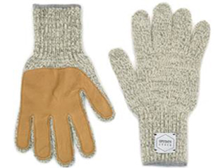 업스테이트스탁 Wool Glove (Palm Leather)_Oatmeal