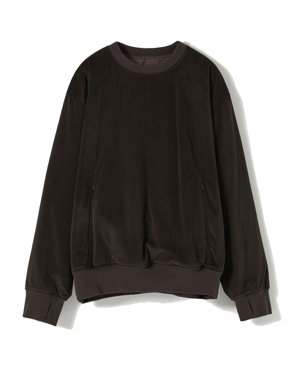 유스 Reversible Padded Sweatshirt (Brown)