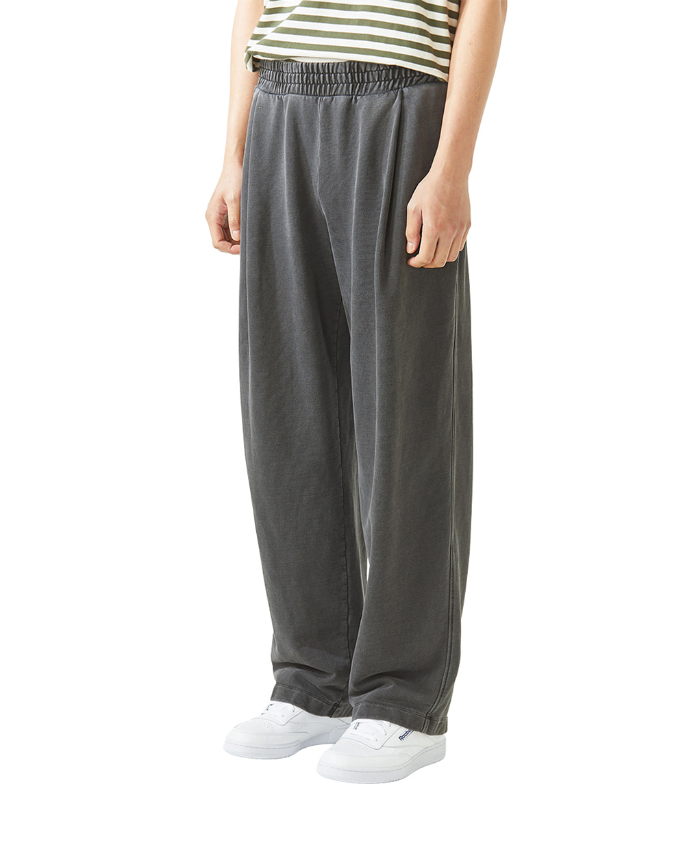 비얼디드키드 Garment dyed sweatpants (Charcoal)