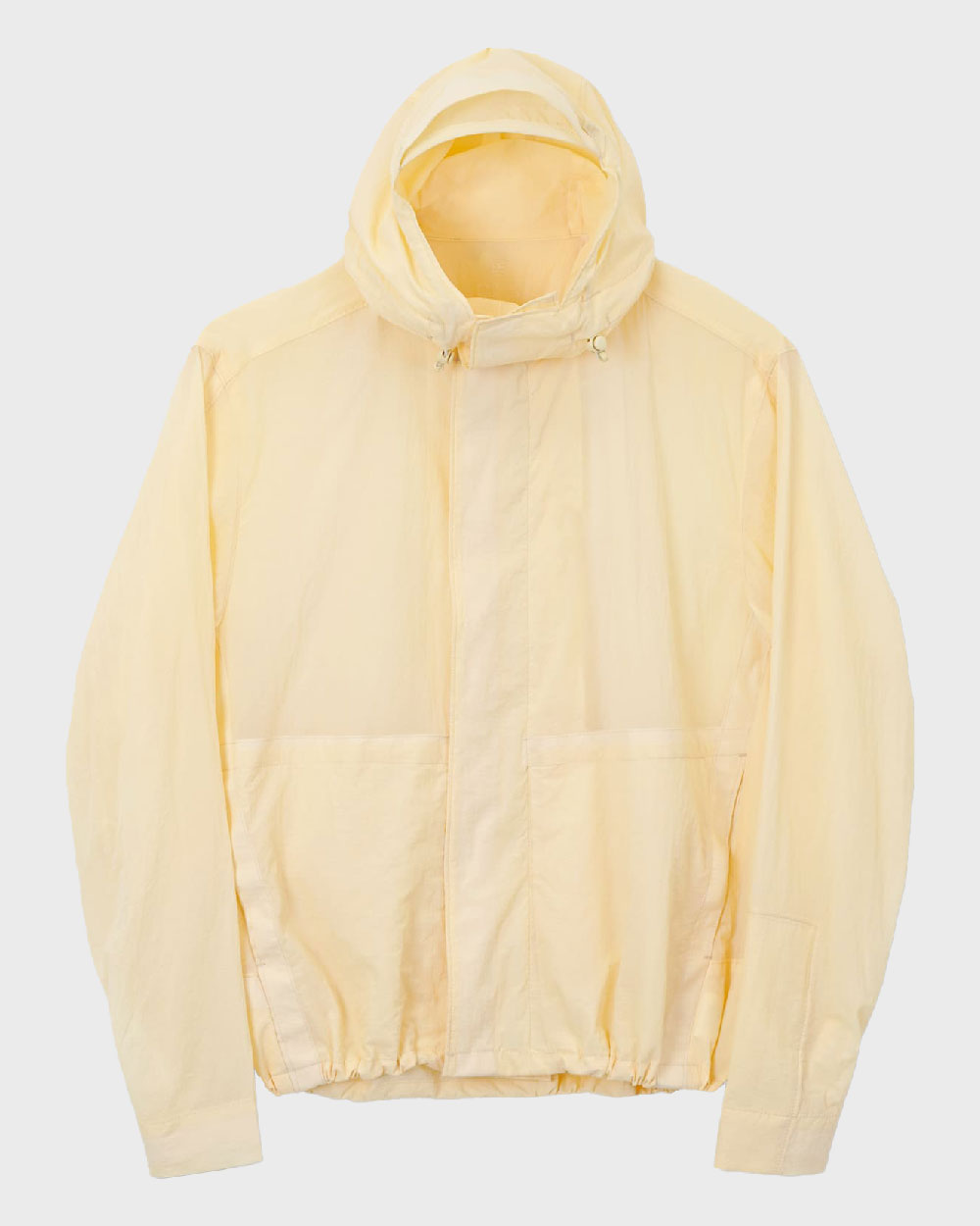 ÉÉ (Étiquette-vidÉ) Nylon hooded jacket_UNISEX (L.Yellow)