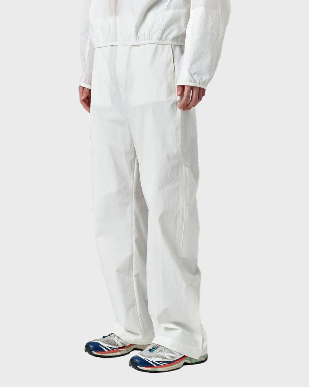 ÉÉ (Étiquette-vidÉ) Nylon cargo pants_UNISEX (White)