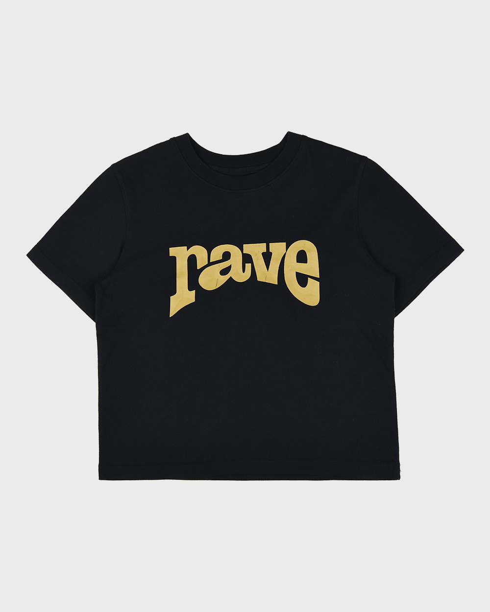 aeae RAVE Crop T-Shirts (Black)