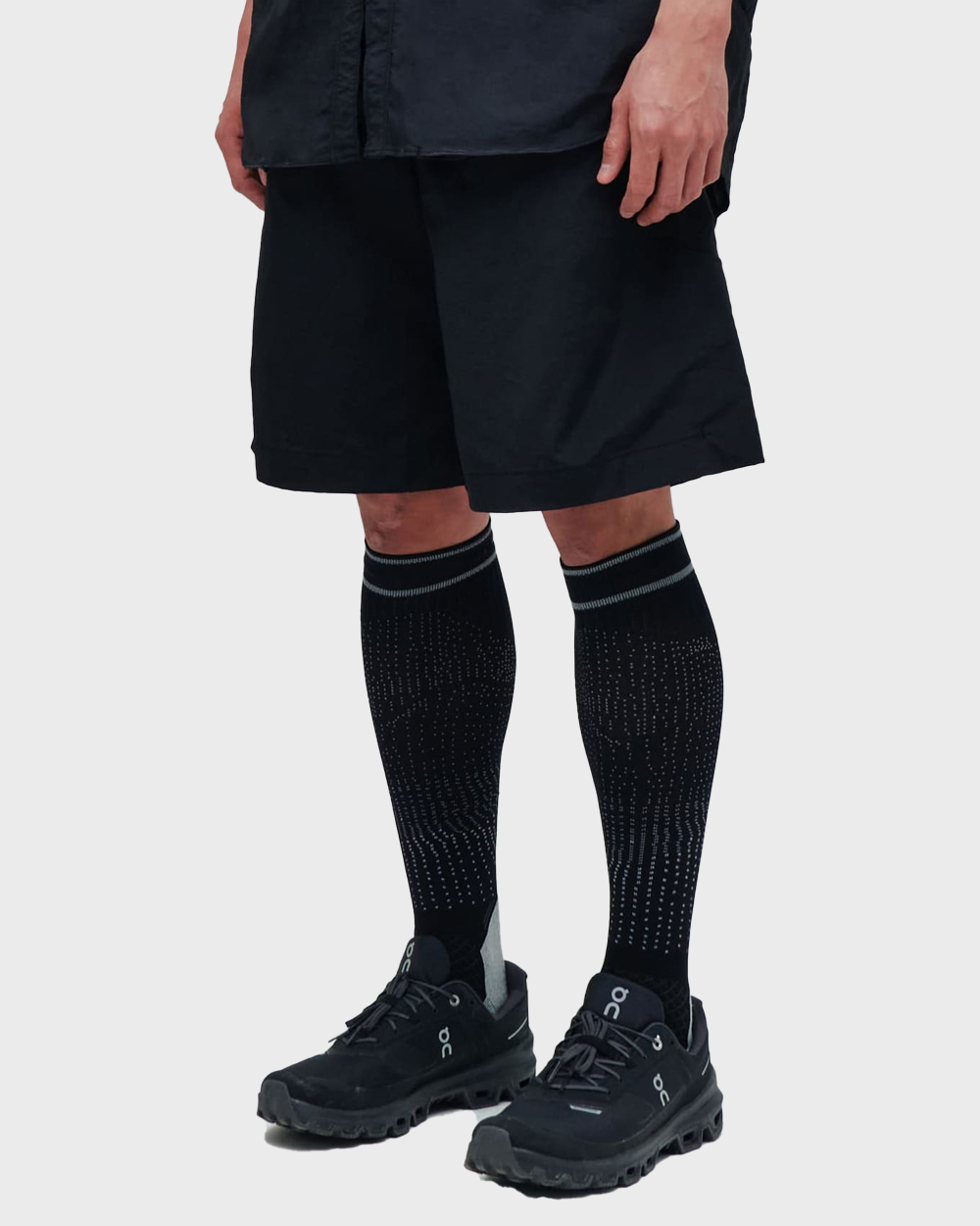 ÉÉ (Étiquette-vidÉ) Nylon cargo shorts (Black)