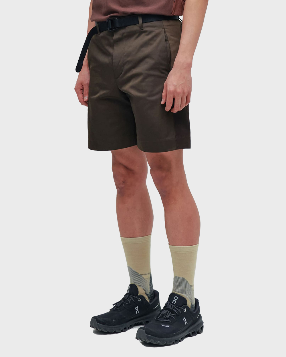 ÉÉ (Étiquette-vidÉ) Nylon combination shorts (Brown) *6/9 예약배송*
