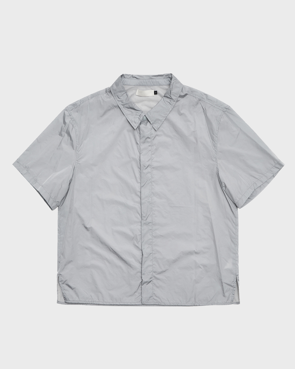Nylon Short Sleeve Shirts (Blue grey)