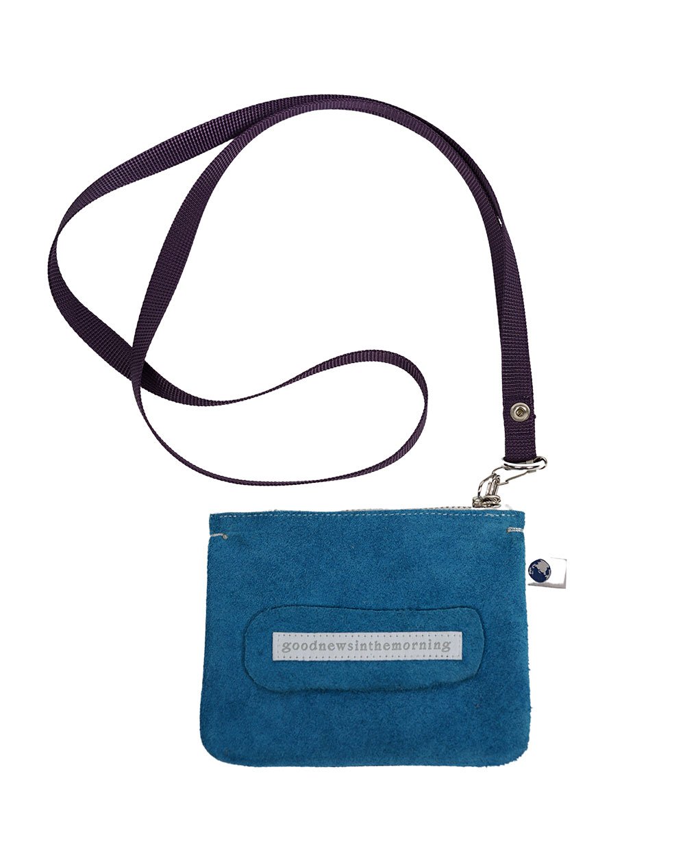 GOOD NEWS LEATHER POUCH (Blue)