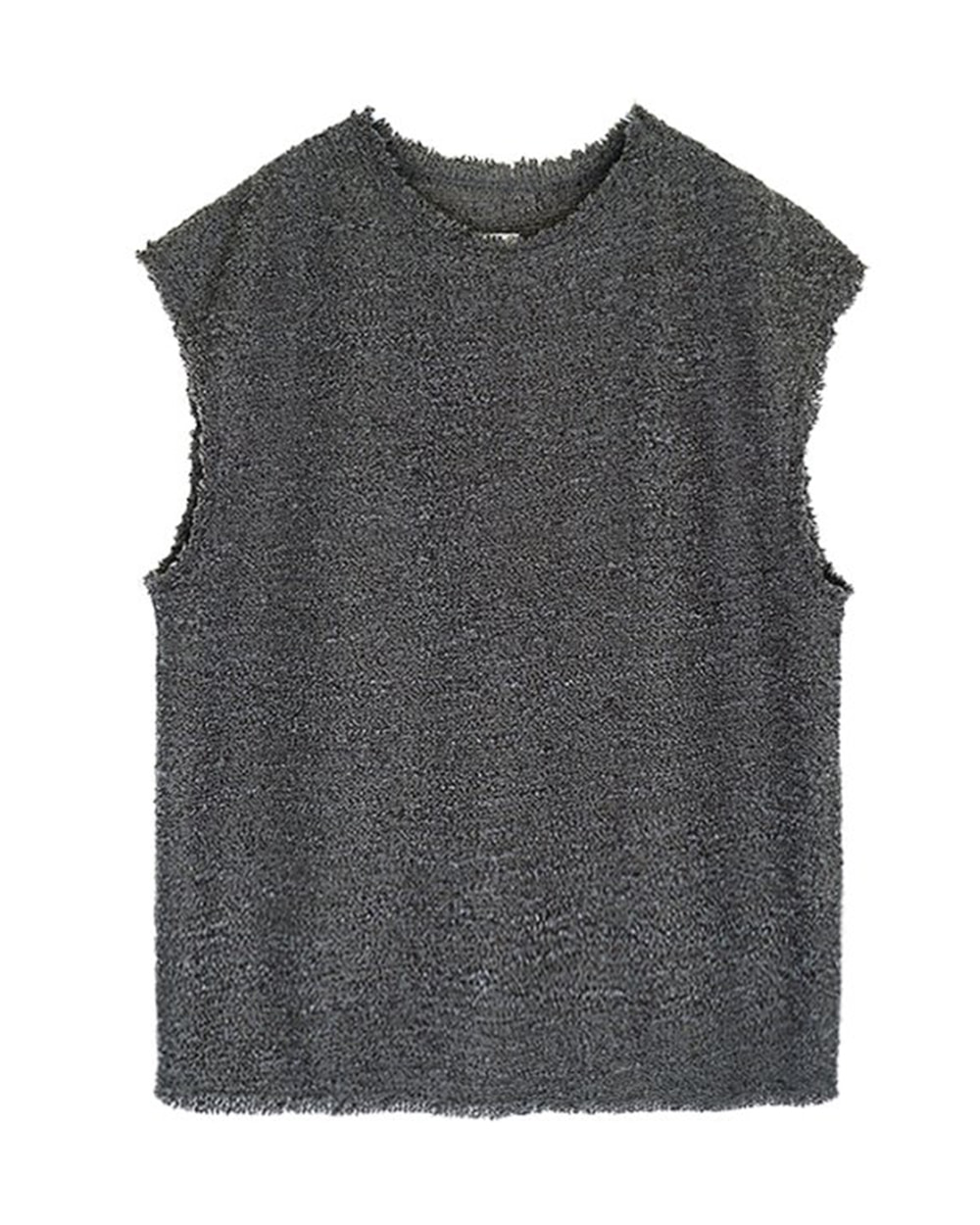 Rugged Boucle Vest (Charcoal)