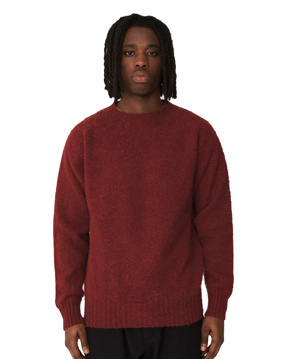 Suedehead Crew Neck Knit (Red)