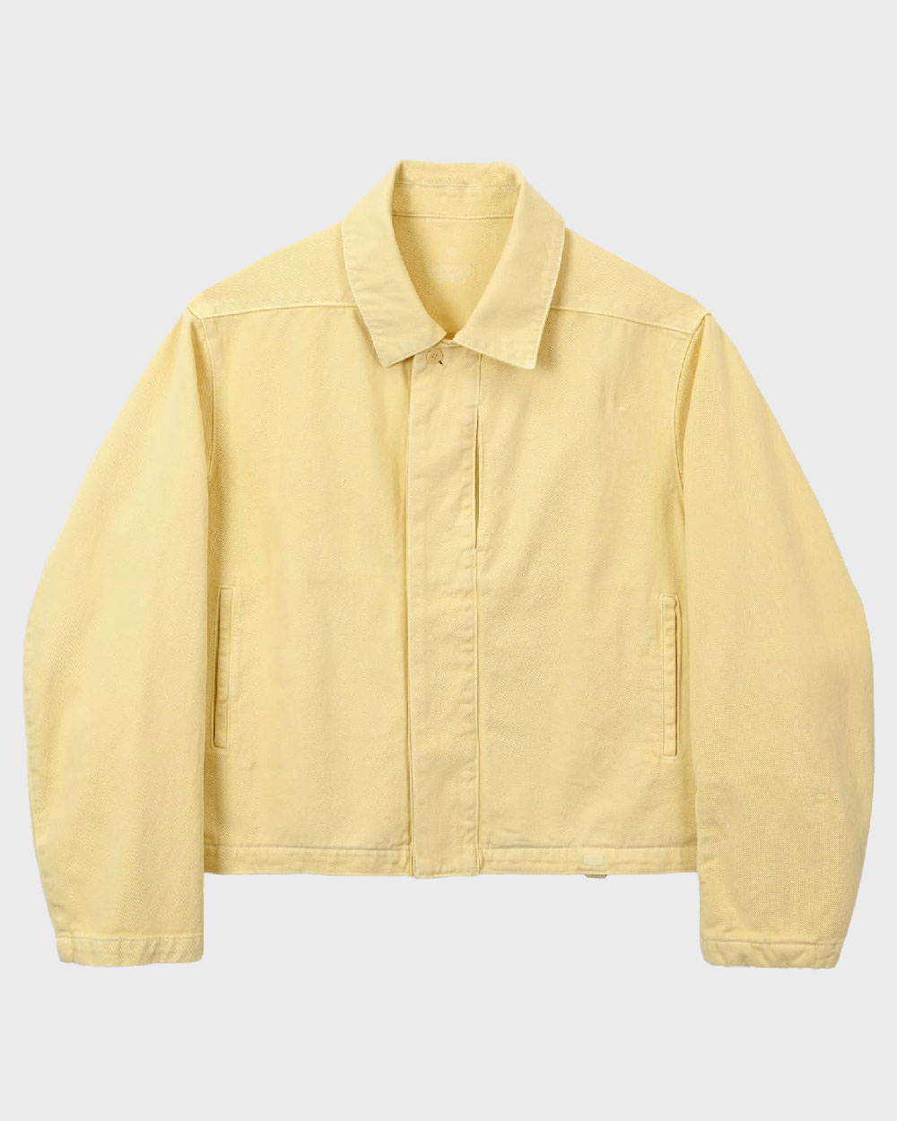 Garments Dyed Blouson_UNISEX (Light Yellow)