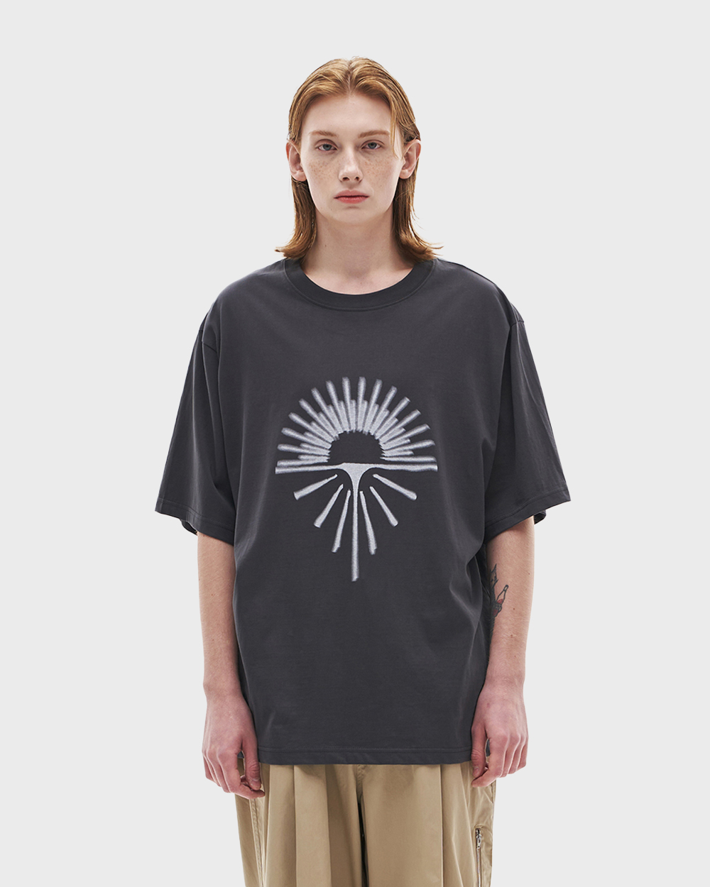 노운 Sunrise tee shirts (Charcoal)