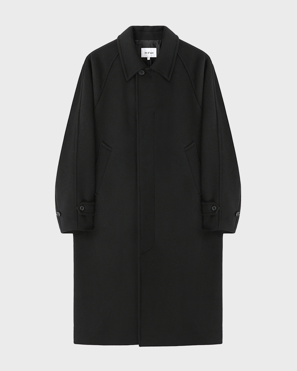 아트이프액츠 Cashmere Soutien Collar Coat (Black)