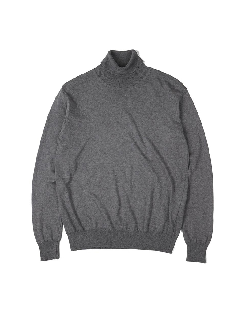 오파츠 Soft roll neck Sweater (Grey)