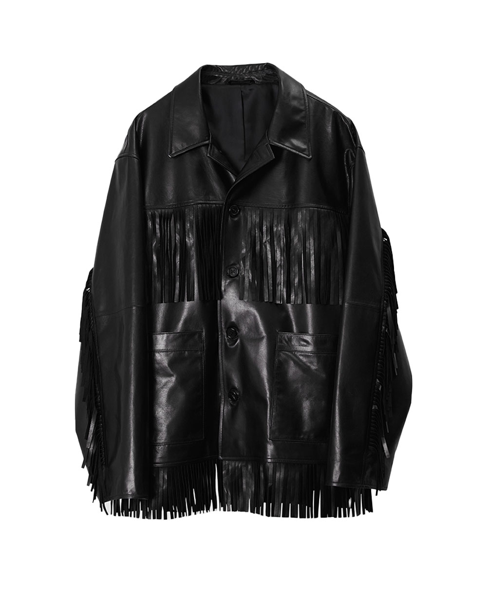 브라운야드 Western Fringe Jacket  (Black)