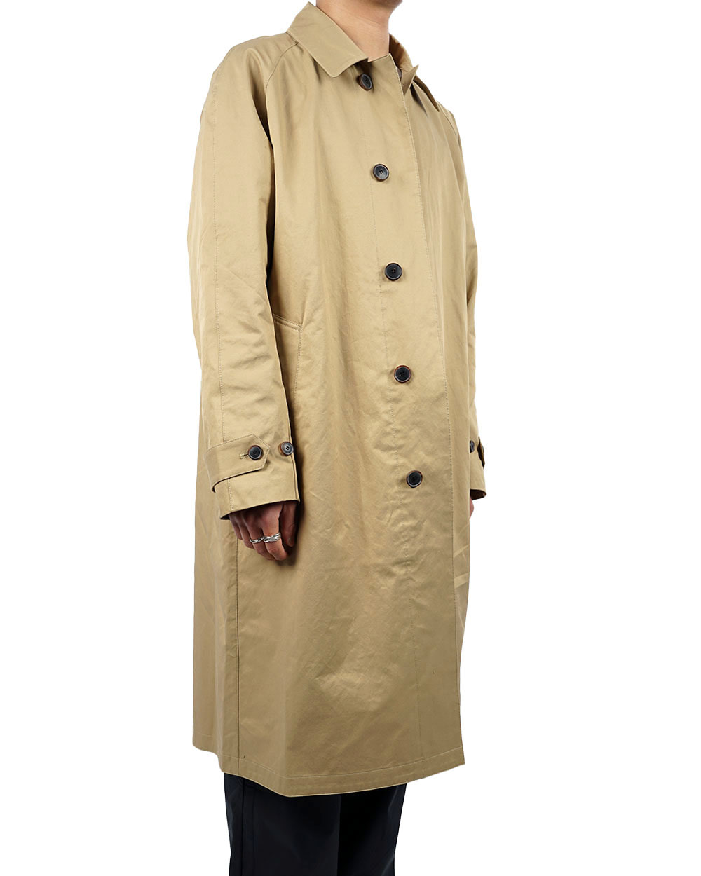 안트렉트 Oversized Balmacan coat (Beige)