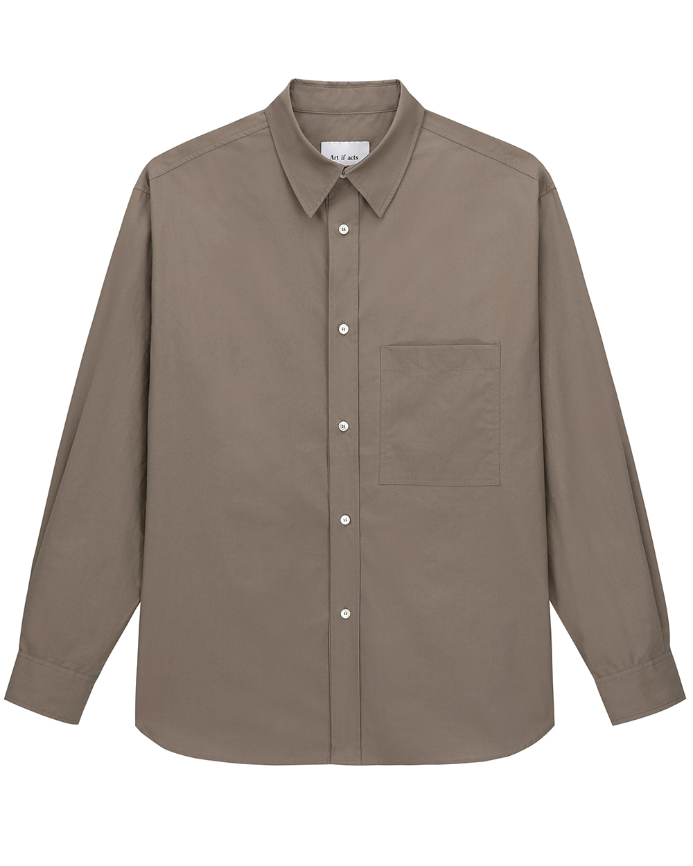 아트이프액츠 Solid Pocket Shirt (Brown)