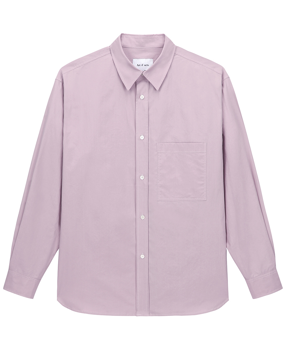 아트이프액츠 Solid Pocket Shirt (Light purple)