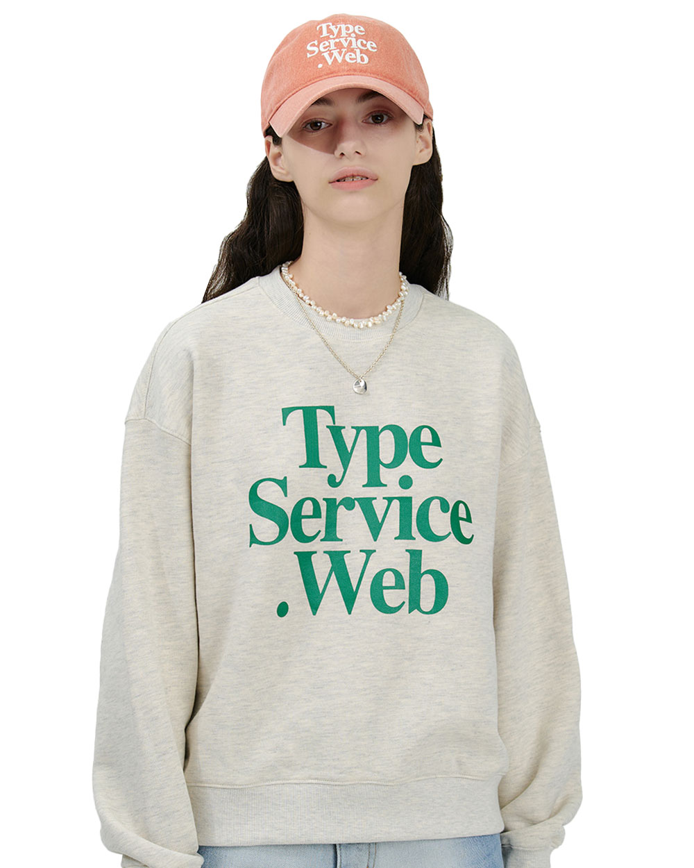 타입서비스 Typeservice Web Sweatshirt (Oatmeal)