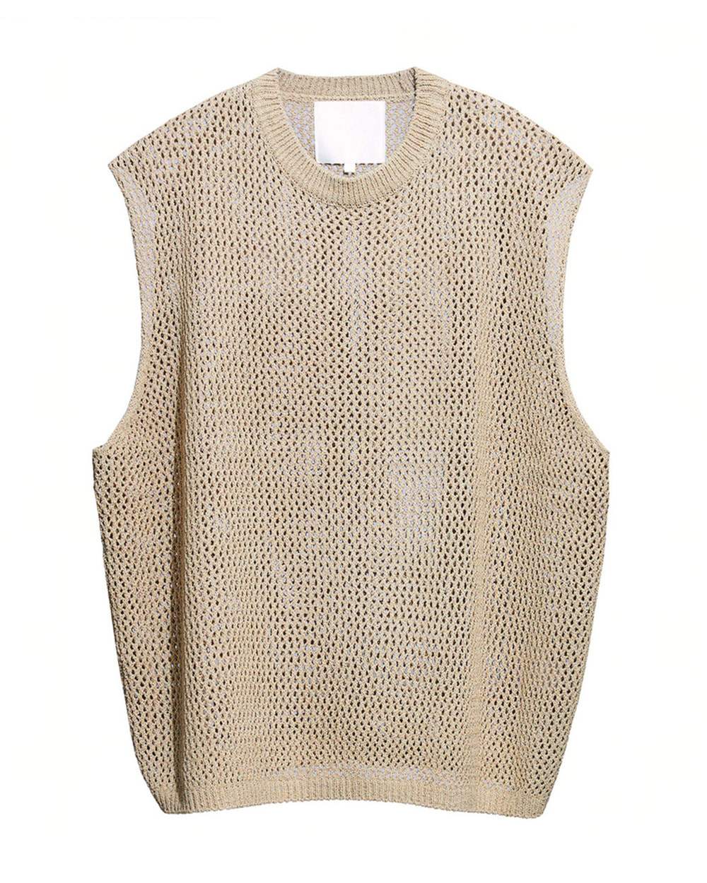 예아 Netted Knit Vest (Khaki)