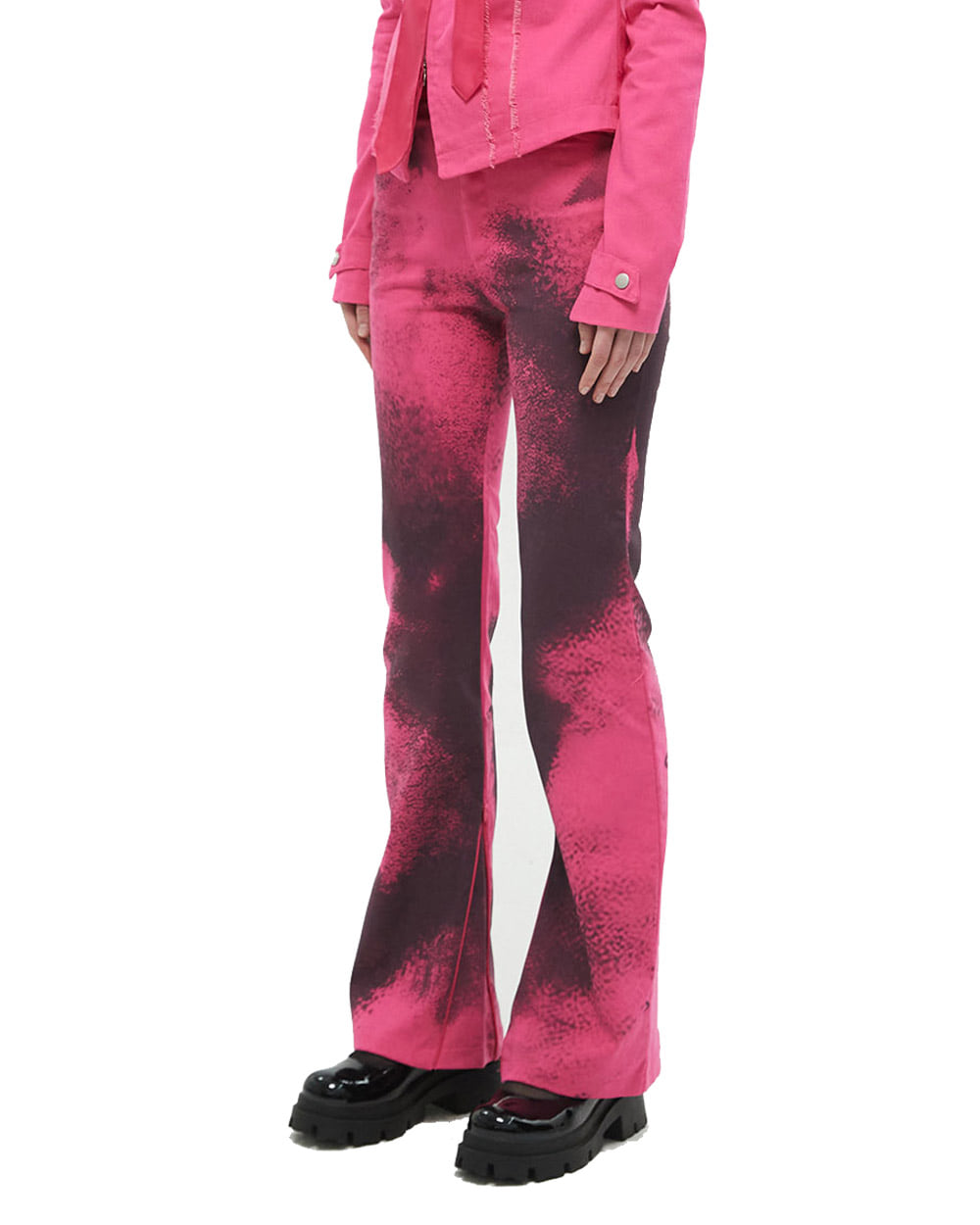 NACHE Spread twill pants (Pink yarrow)