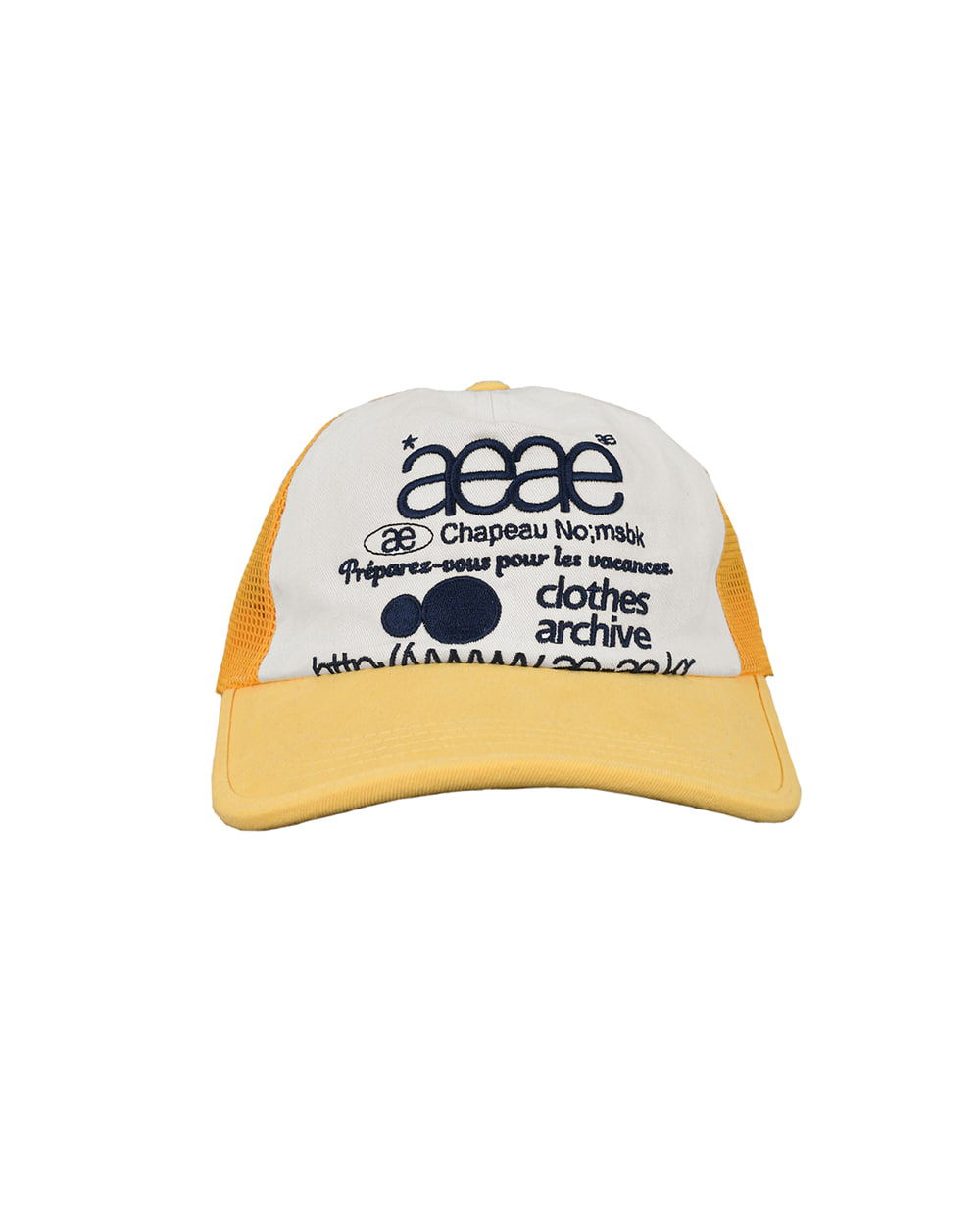 aeae Web Logo Mesh Cap (Yellow) *Restock*
