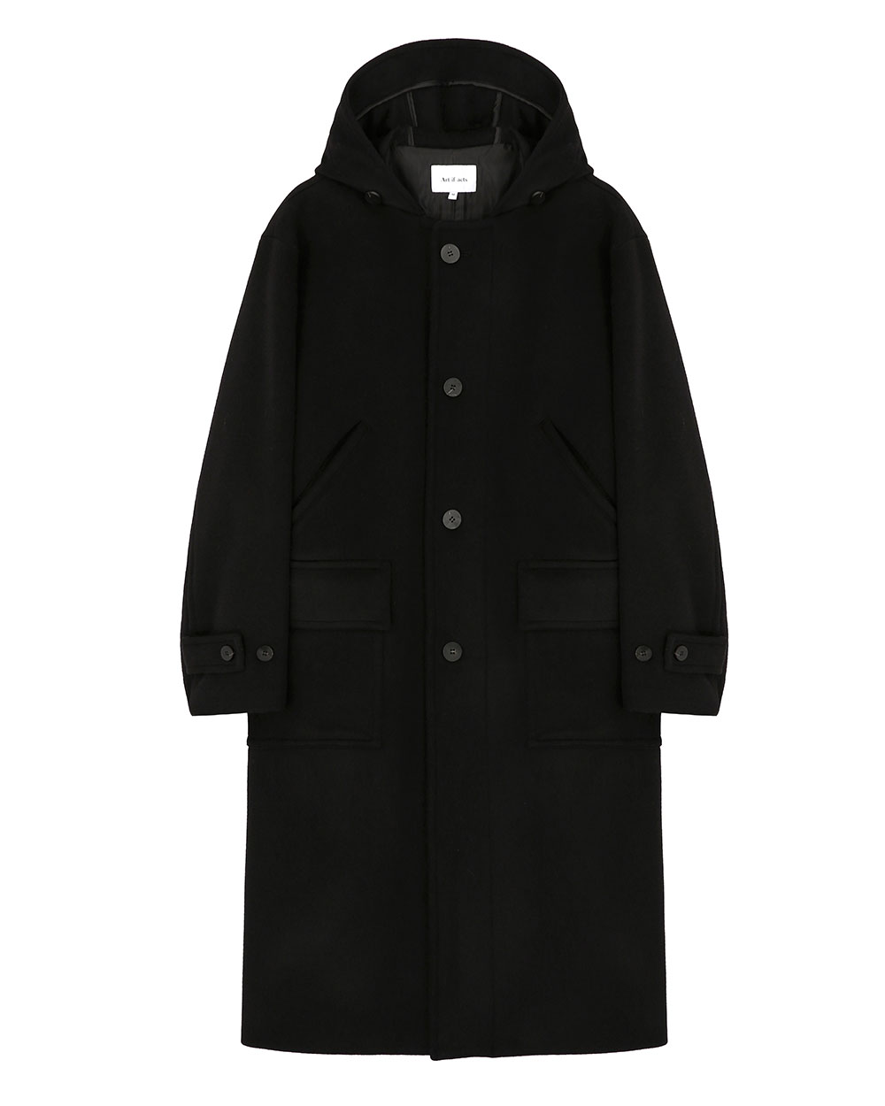 아트이프액츠 Hooded Coat (Black)