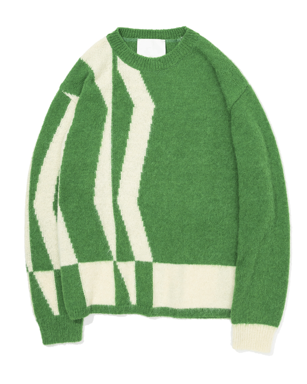 예아 Crewneck Sweater (Green/L.Beige)