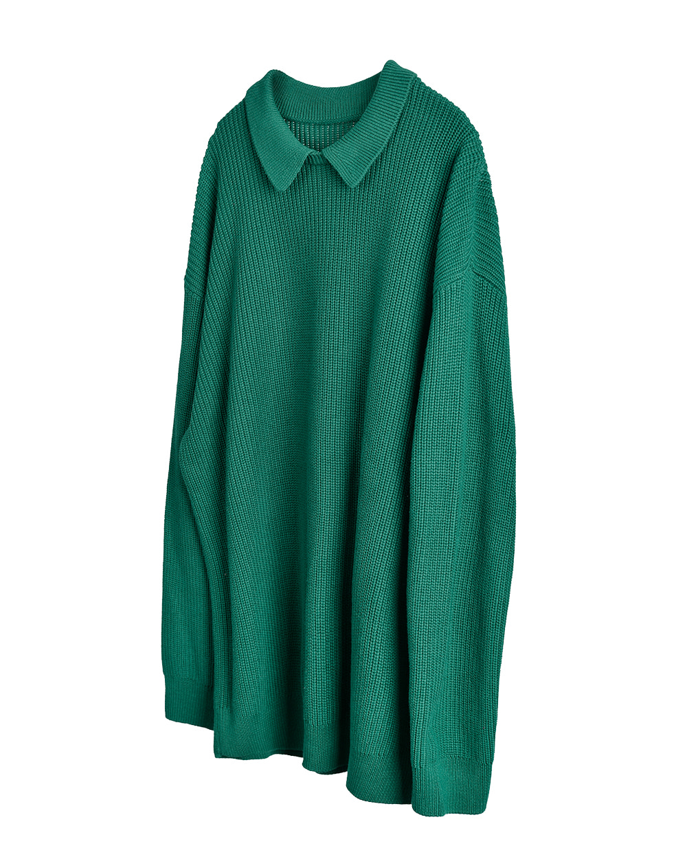 aeae COLLAR KNIT SWEATER (Forest)