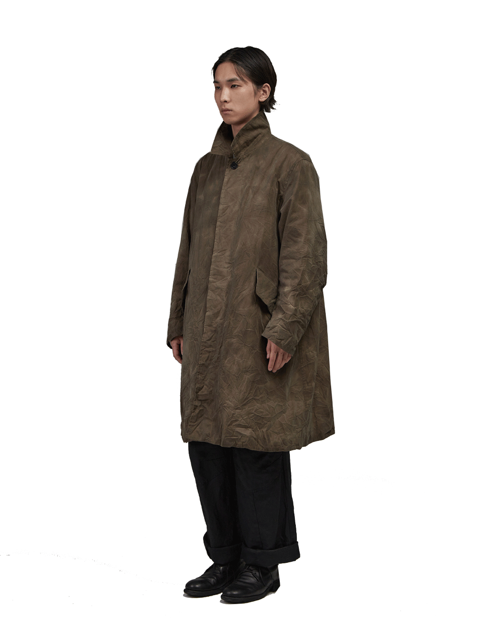 LCBX Wax mac coat (Khaki)