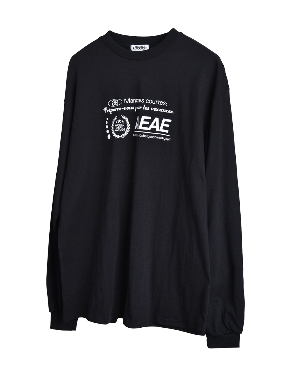 aeae Loosed Long Sleeve T-shirts (Black TypeLogo)