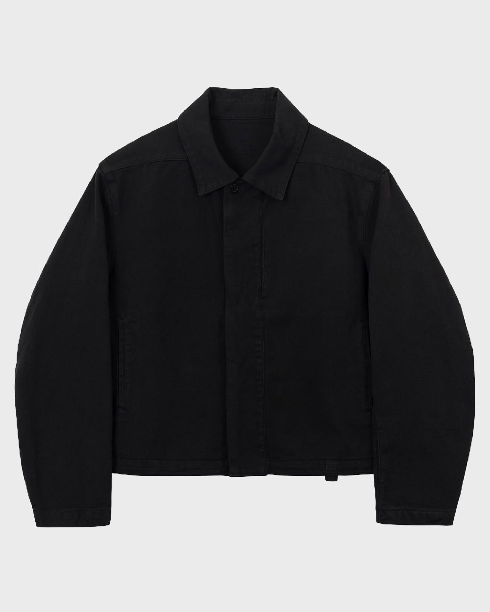 ÉÉ (Étiquette-vidÉ) Garments dyed blouson_UNISEX (Black)
