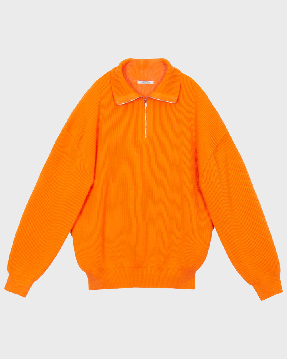마티스더큐레이터 Half zip knit (Orange)
