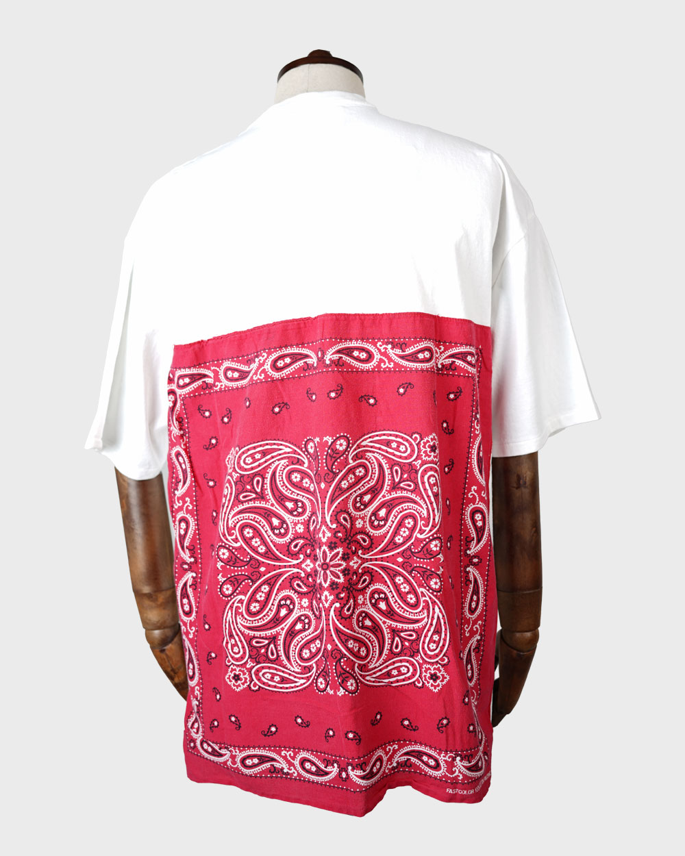 CAL O LINE Bandana Recycle Cotton S/S T (Red)