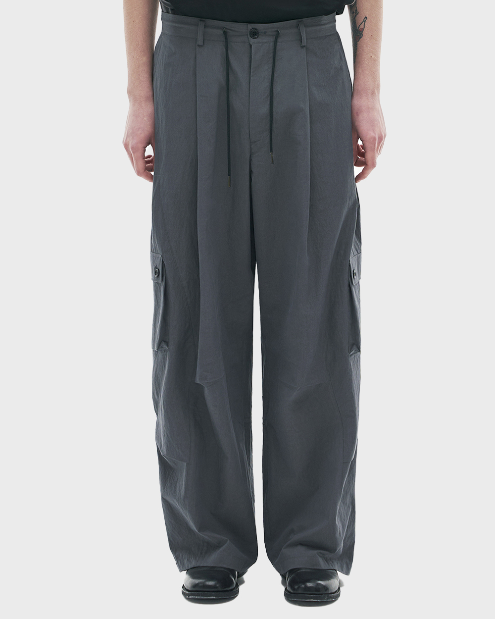 노운 Twist cargo pants (Grey)