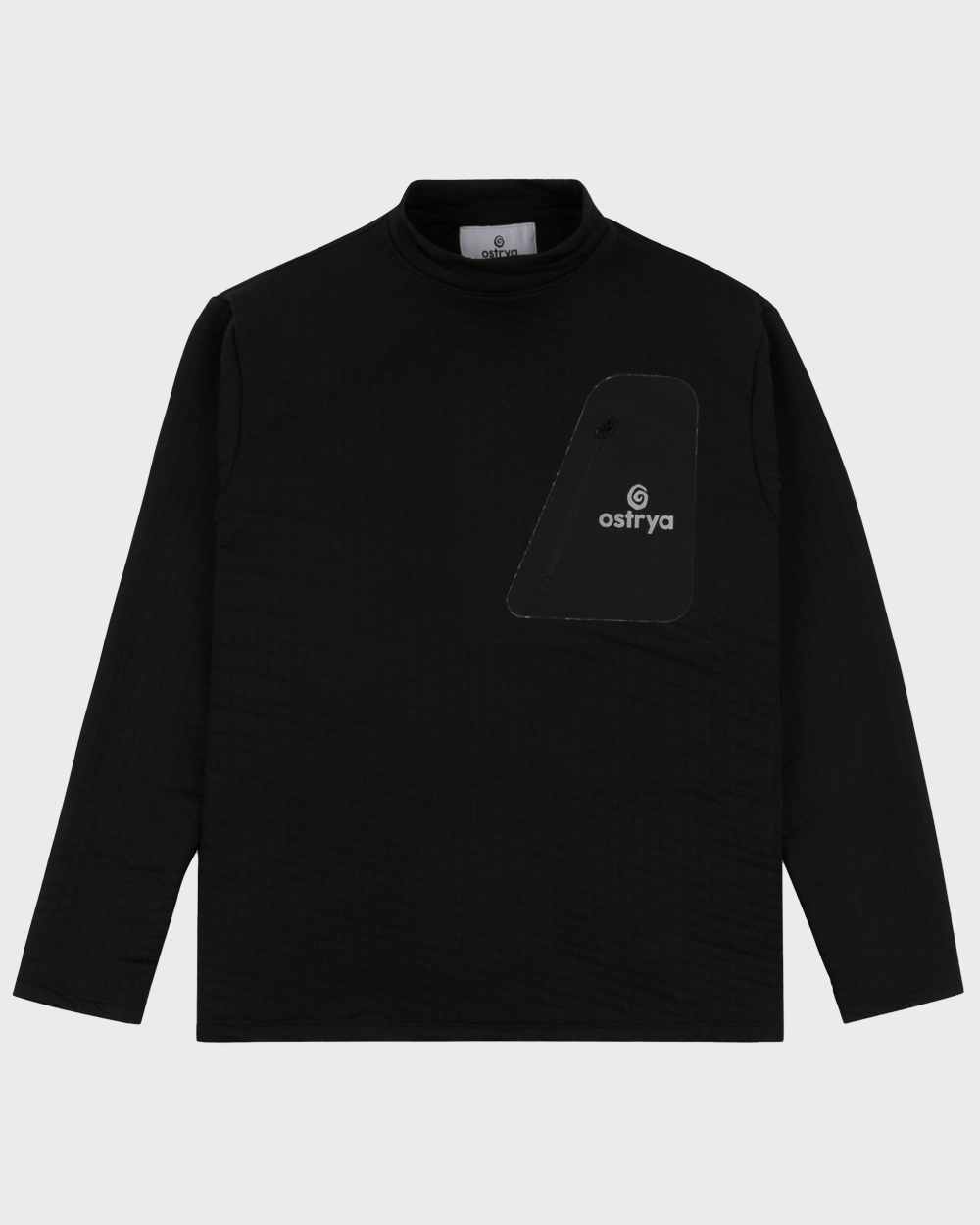 OSTRYA Tessellate Fleece Sweater (Black)