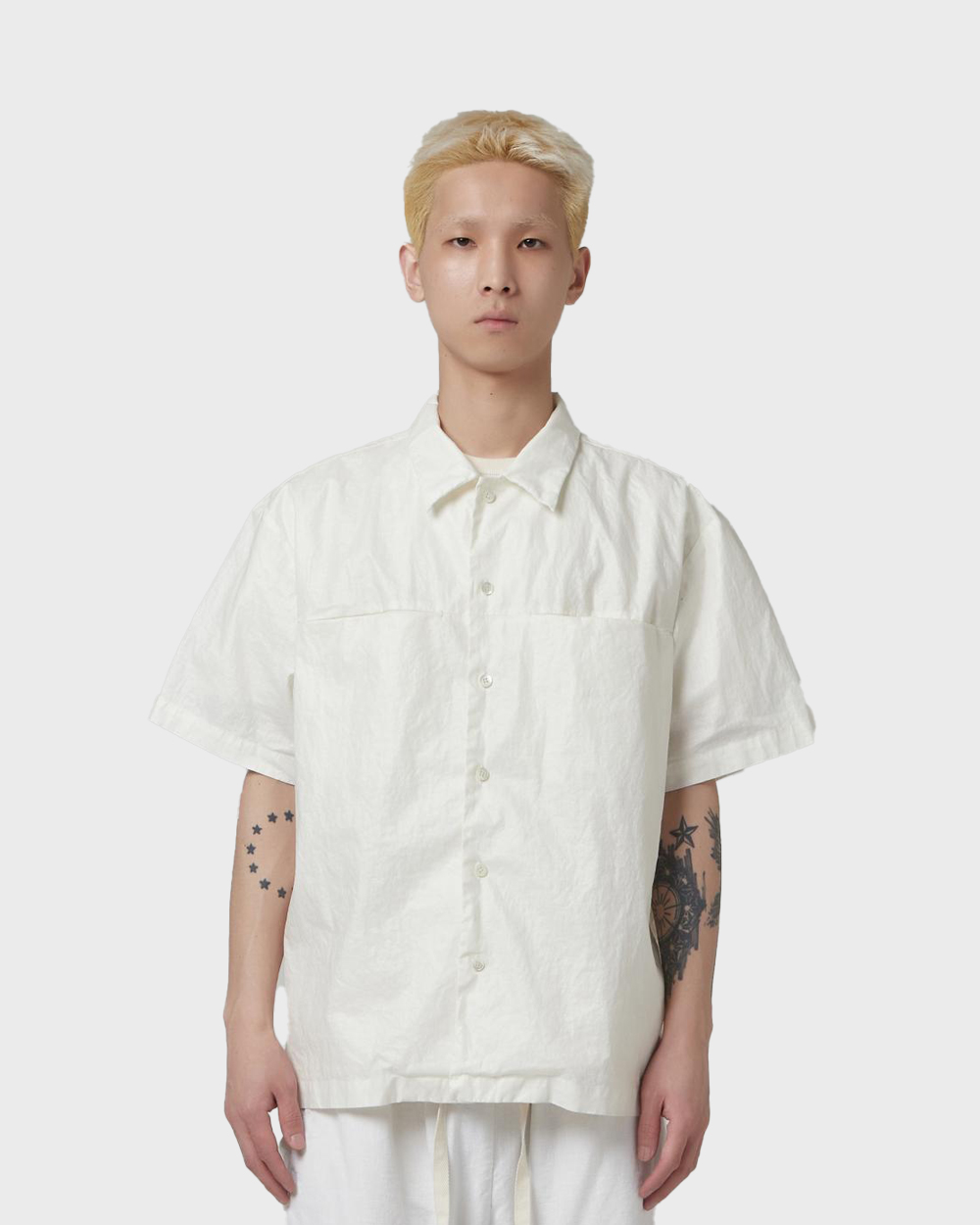 LCBX Waxed linen shirts (Off white)