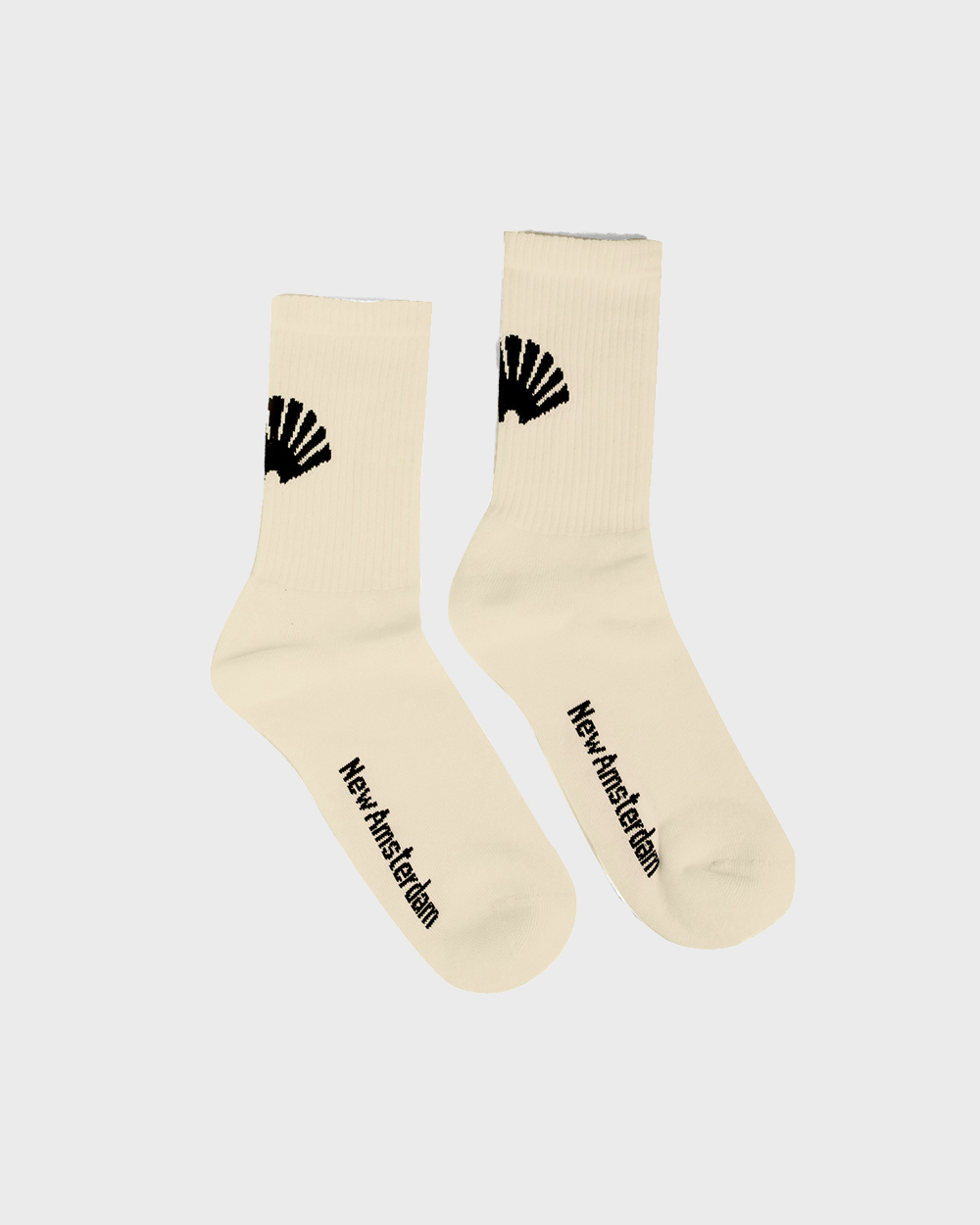 NewAmsterdam SURFASSOCIATION Logo socks (Bone)