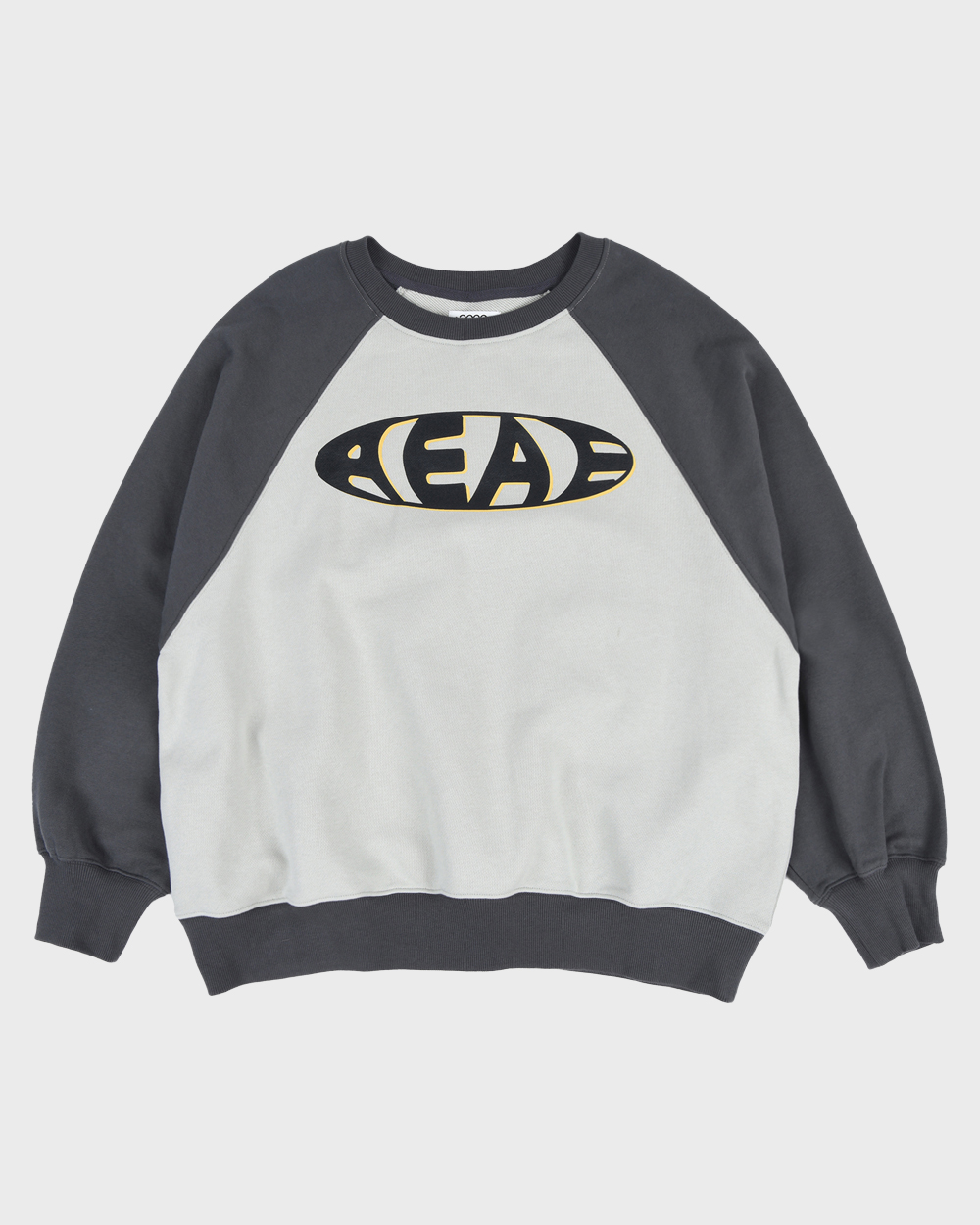 aeae Vintage Logo Raglan Sweatshirts (Charcoal/Green)