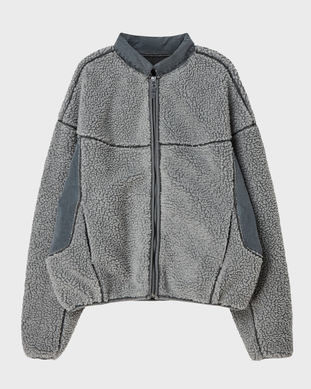 ÉÉ (Étiquette-vidÉ) Fleece jacket (Grey)