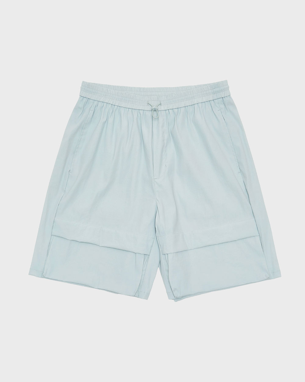 Nylon Banding Pocket Shorts (Mint Grey)