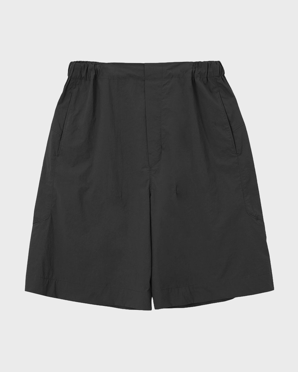 Nylon Cargo Shorts (Charcoal)
