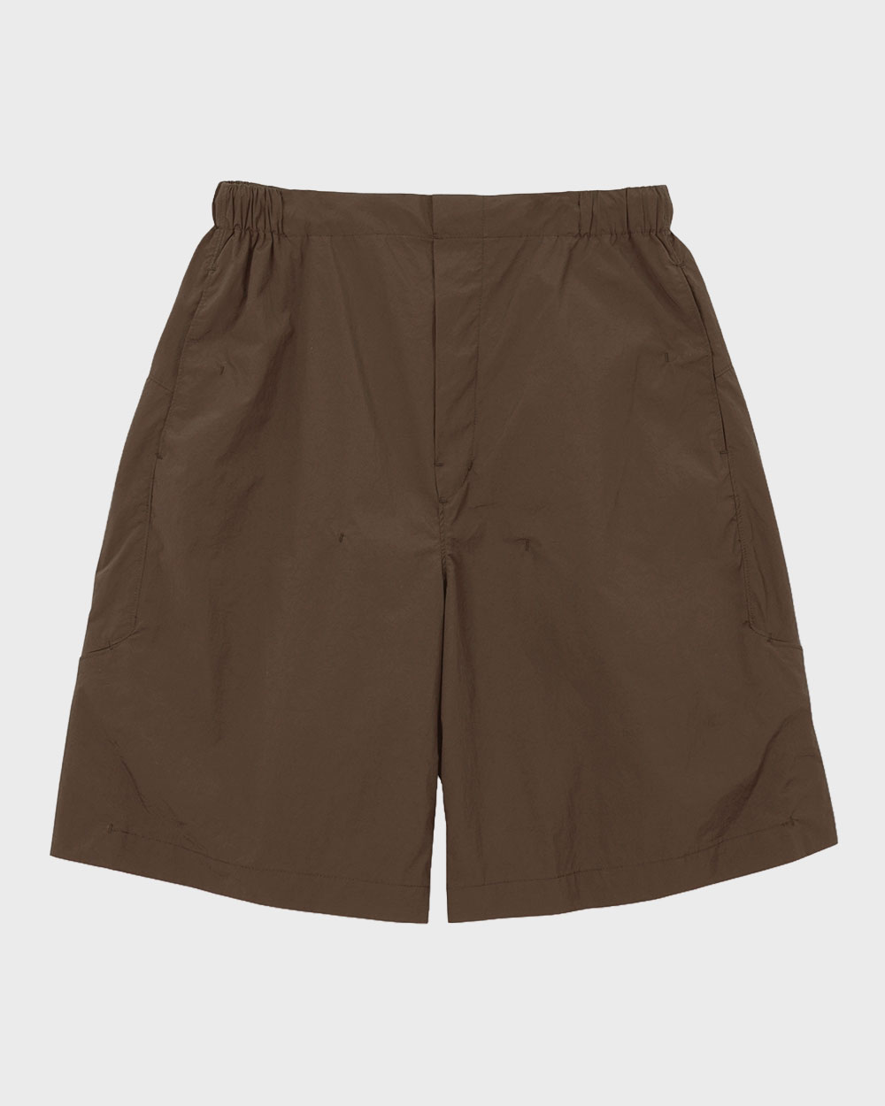 Nylon Cargo Shorts (Brown)