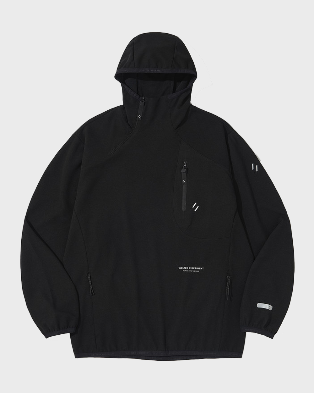 Stretch Waffle Pullover (Black)